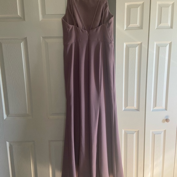 After Six French Truffle Bridesmaid Dress - Picture 3 of 8